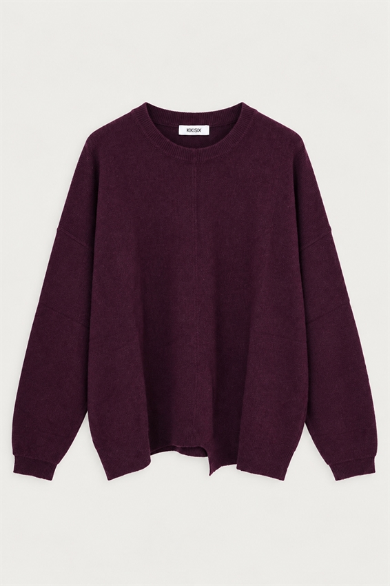 MAGLIA PARICOLLO ASIMMETRICA CON TAGLIO