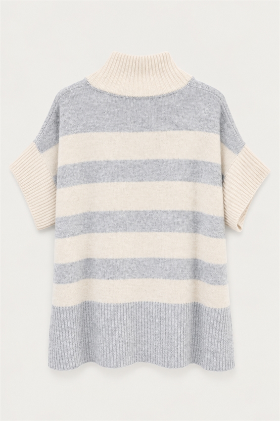 PONCHO MANICA 3/4 COLOR BLOCK