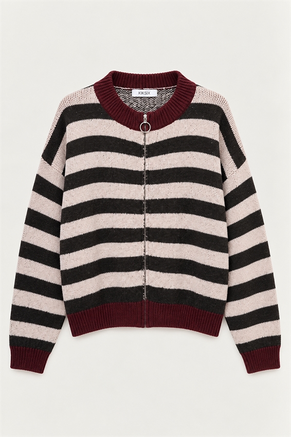 MAGLIA ZIP COLOR BLOCK RIGA