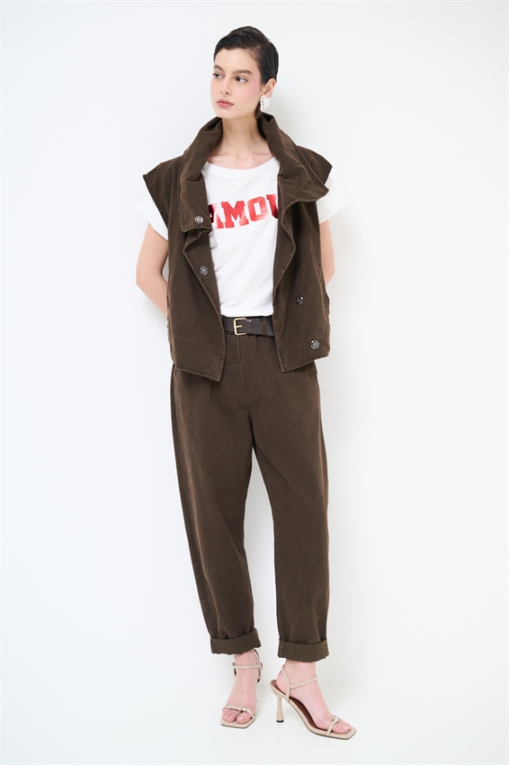 PANTA CHINOS FILETTI + BOTTONI MORO