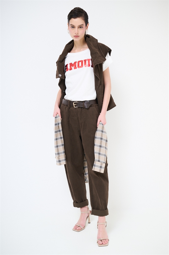 PANTA CHINOS FILETTI + BOTTONI MORO