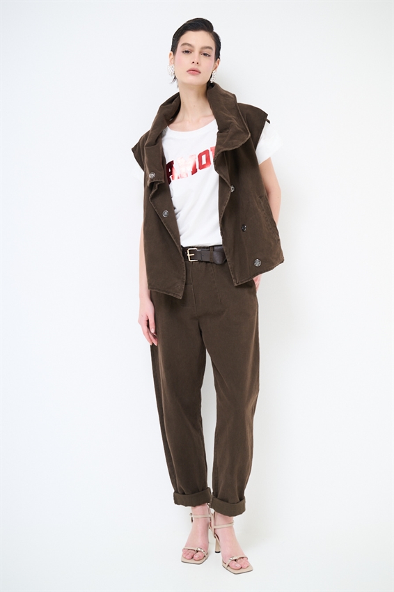 PANTA CHINOS FILETTI + BOTTONI MORO