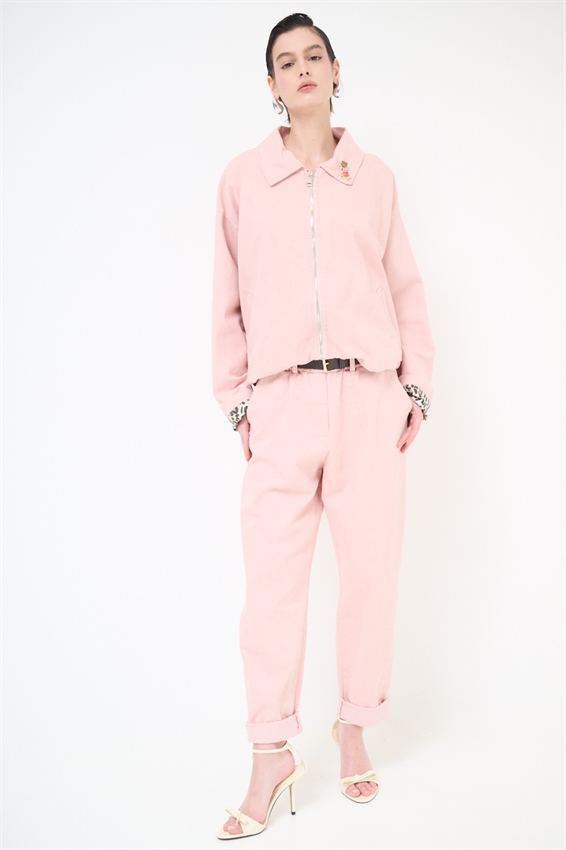 PANTA CHINOS FILETTI + BOTTONI ROSA