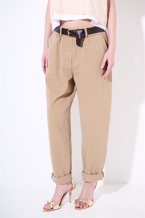 PANTA CHINOS FILETTI + BOTTONI SABBIA