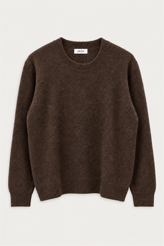 MAGLIA PARI COLLO MISTO LANA
