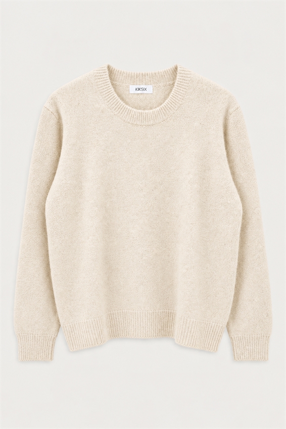 MAGLIA PARI COLLO MISTO LANA