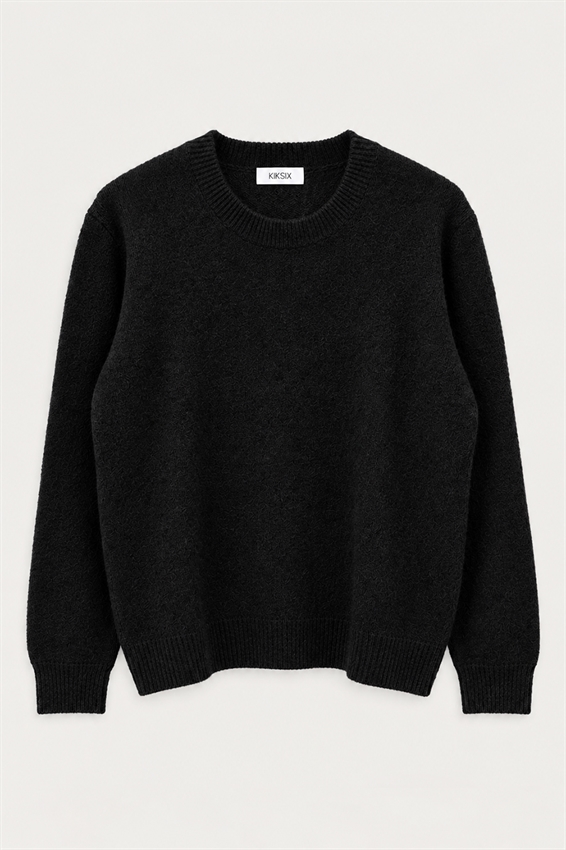MAGLIA PARI COLLO MISTO LANA