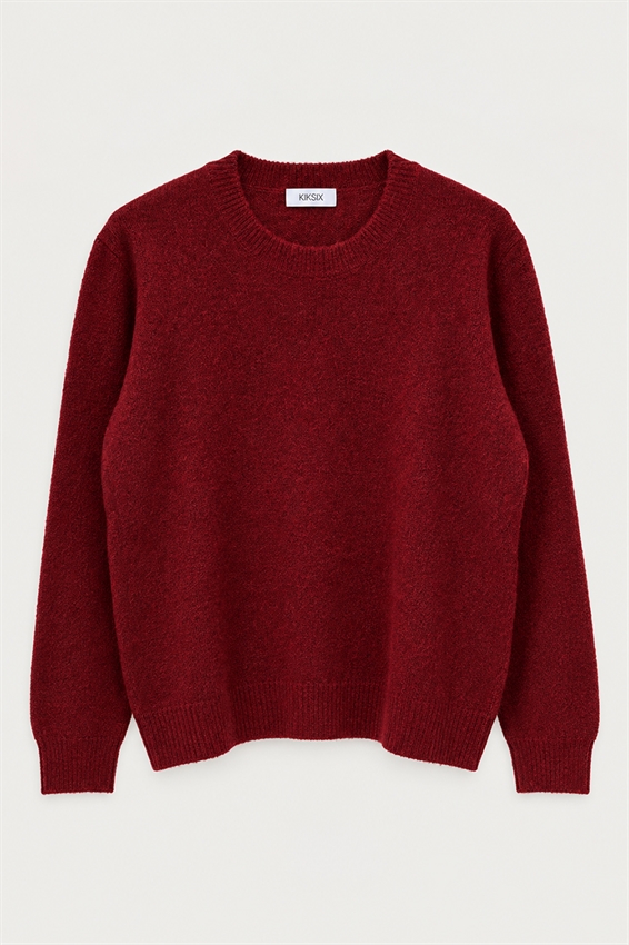 MAGLIA PARI COLLO MISTO LANA