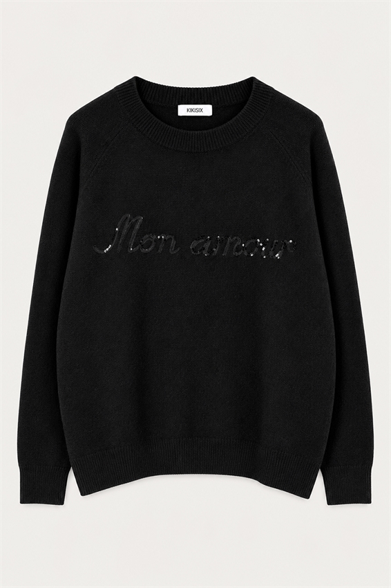 MAGLIA SCRITTA MISTO LANA