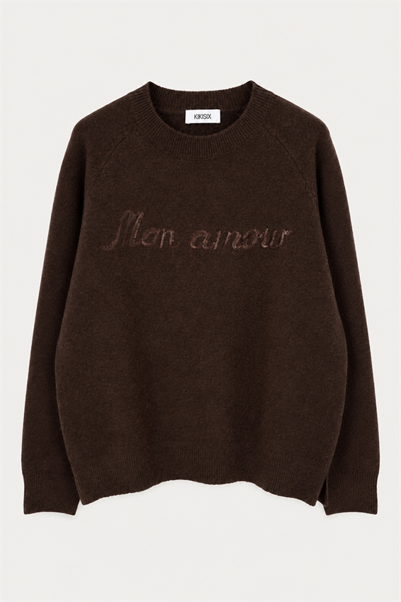 MAGLIA SCRITTA MISTO LANA
