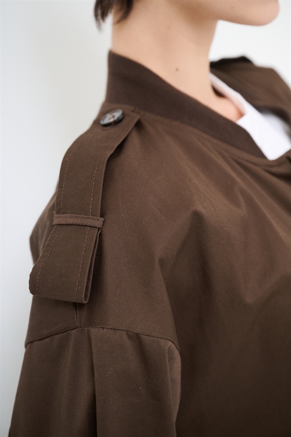 TRENCH LUNGO CON FODERA OXFORD MORO