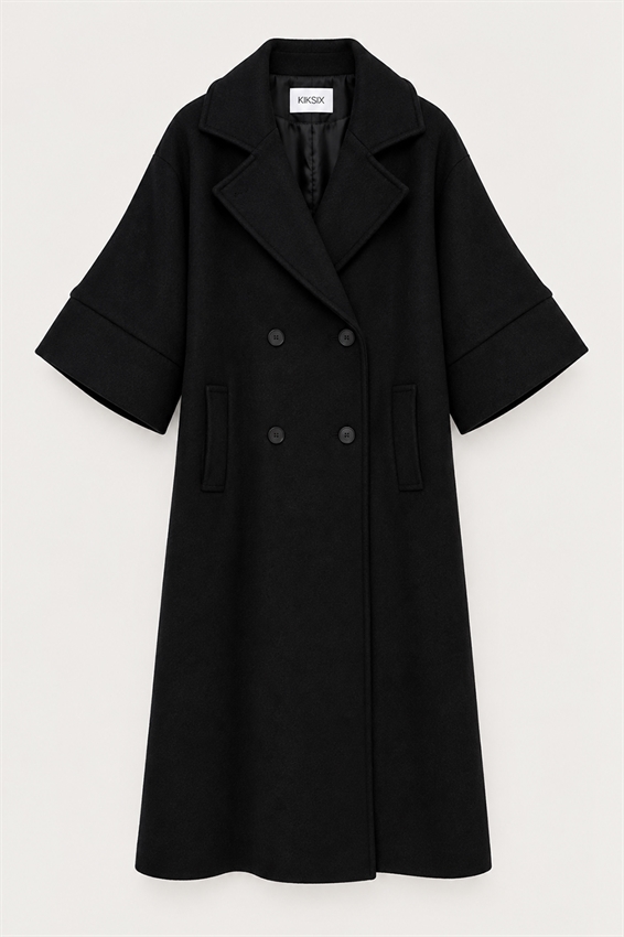 CAPPOTTO OVER DOPPIOPETTO MEZZAMANICA MISTO LANA