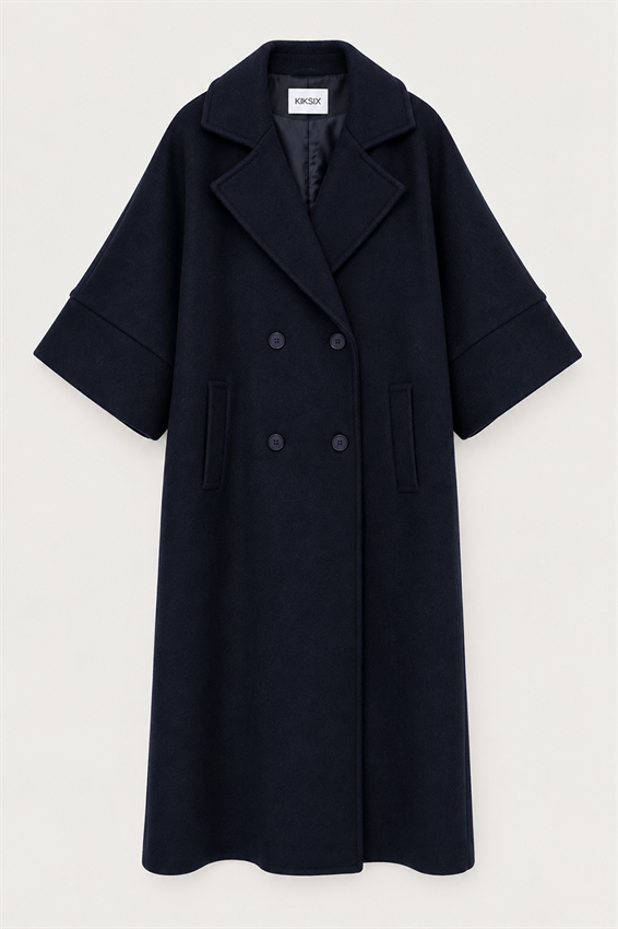CAPPOTTO OVER DOPPIOPETTO MEZZAMANICA MISTO LANA