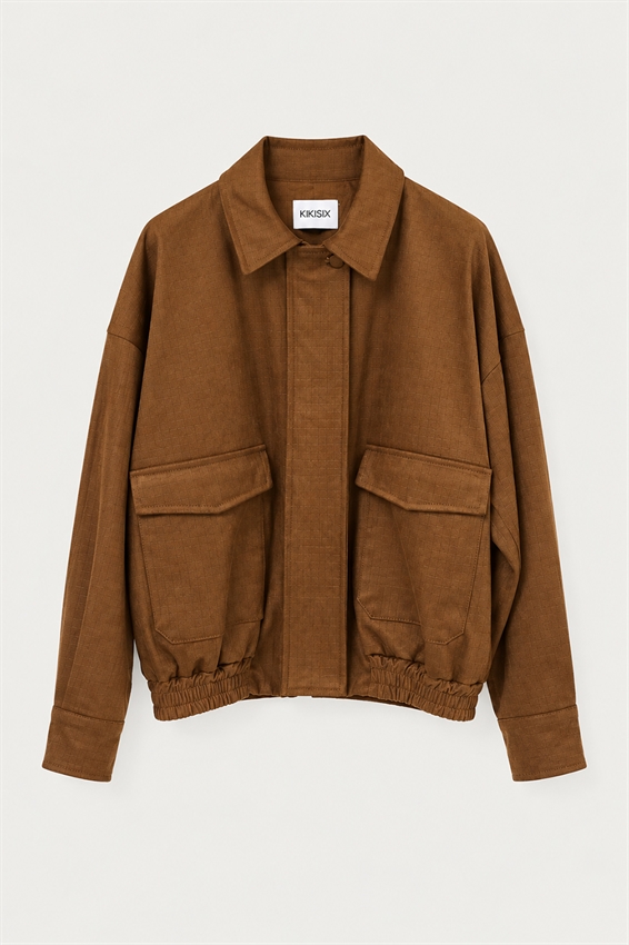 BOMBER OVER IN SUEDE