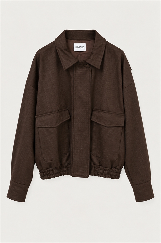 BOMBER OVER IN SUEDE