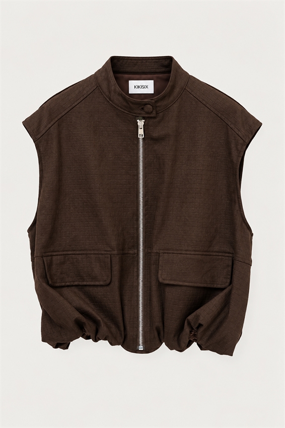 GILET OVER IN SUEDE