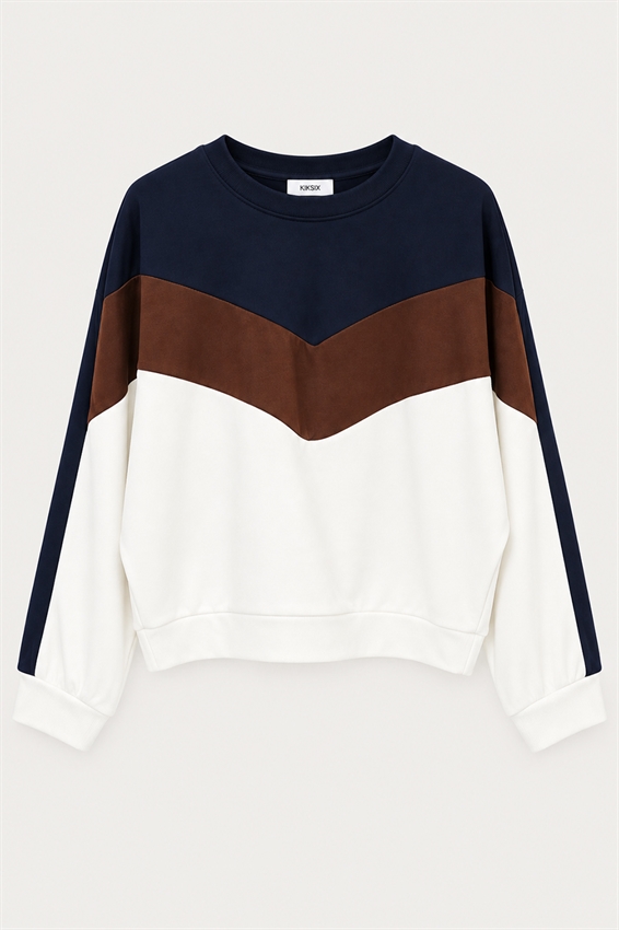 FELPA PARICOLLO COLOR BLOCK