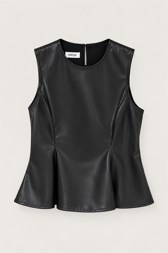TOP SMANICATO CON PINCES CHIUSE
