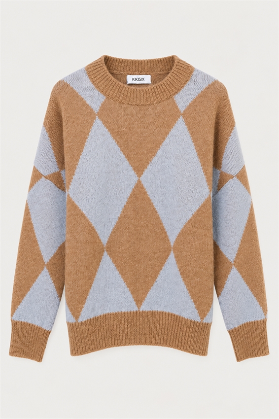 MAGLIA PARICOLLO CON ROMBI