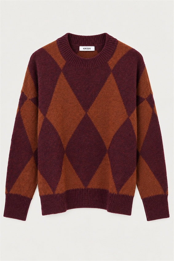MAGLIA PARICOLLO CON ROMBI