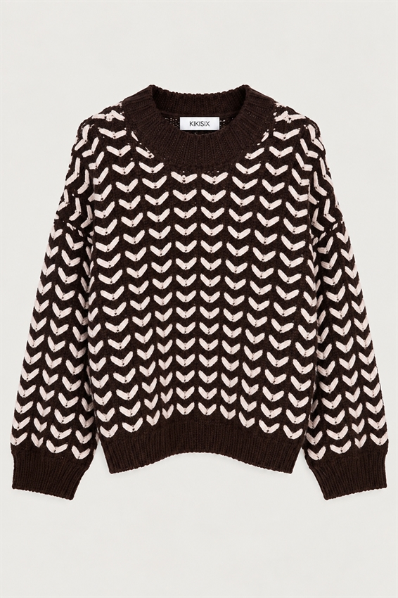 MAGLIA PARICOLLO TRECCIA
