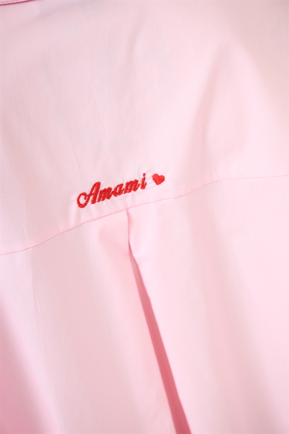 CAMICIA OVER CON RICAMO AMAMI SUL RETRO CIPRIA