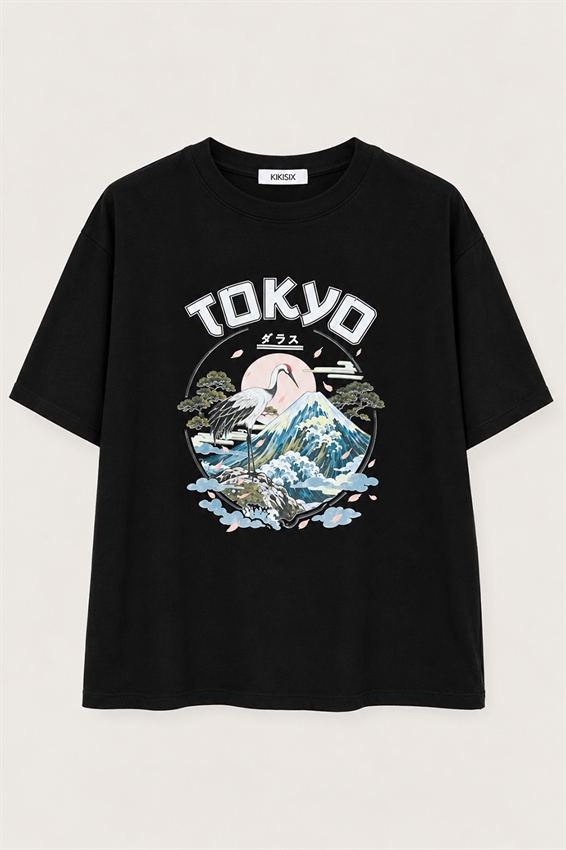 T-SHIRT CON STAMPA TOKIO