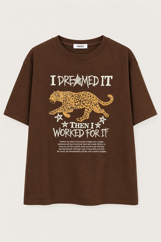 T-SHIRT CON STAMPA DREAM IT