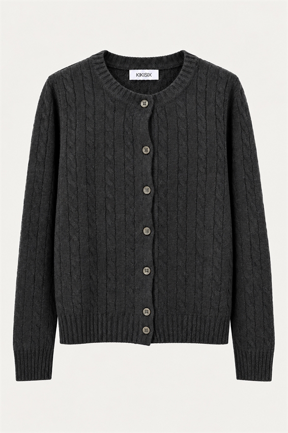 CARDIGAN OVER TRECCIA LANA CASHMERE