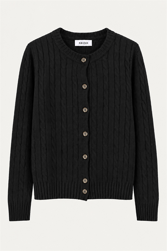 CARDIGAN OVER TRECCIA LANA CASHMERE