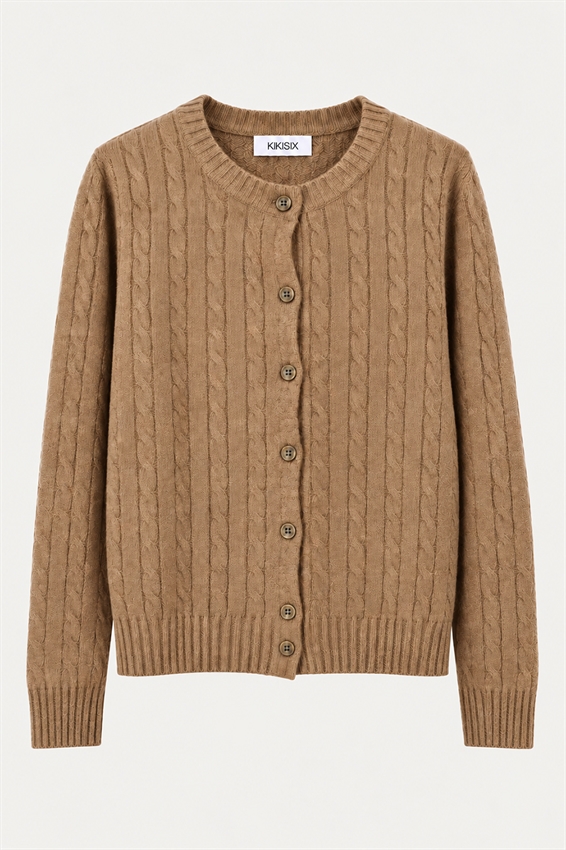 CARDIGAN OVER TRECCIA LANA CASHMERE