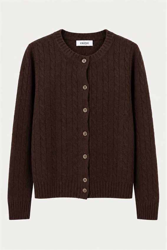CARDIGAN OVER TRECCIA LANA CASHMERE