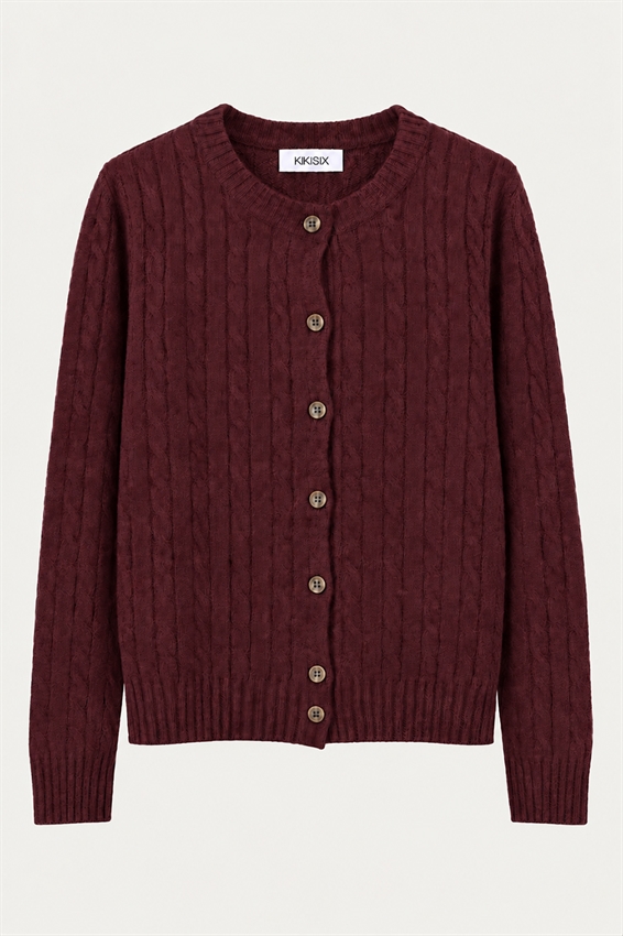 CARDIGAN OVER TRECCIA LANA CASHMERE
