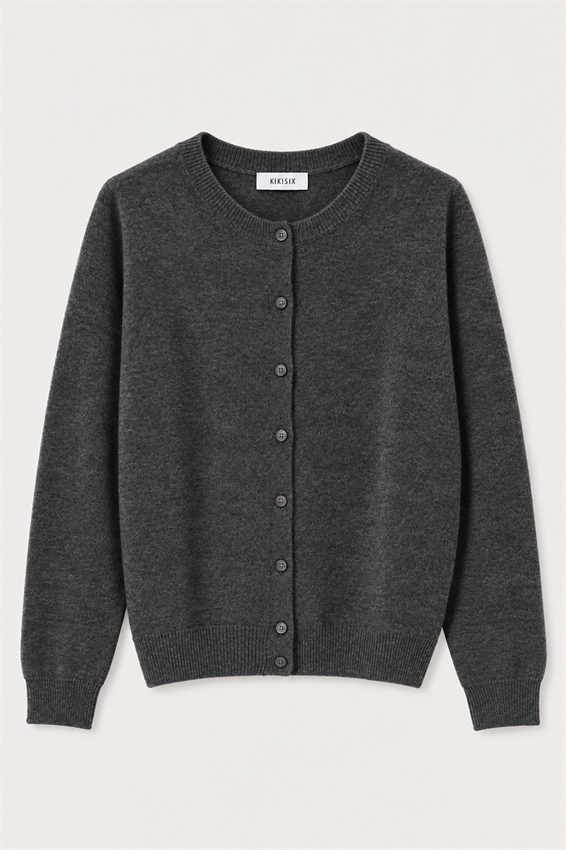 CARDIGAN PARICOLLO MISTO CASHMERE