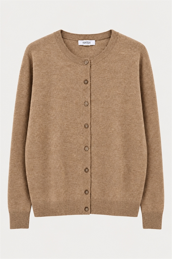 CARDIGAN PARICOLLO MISTO CASHMERE