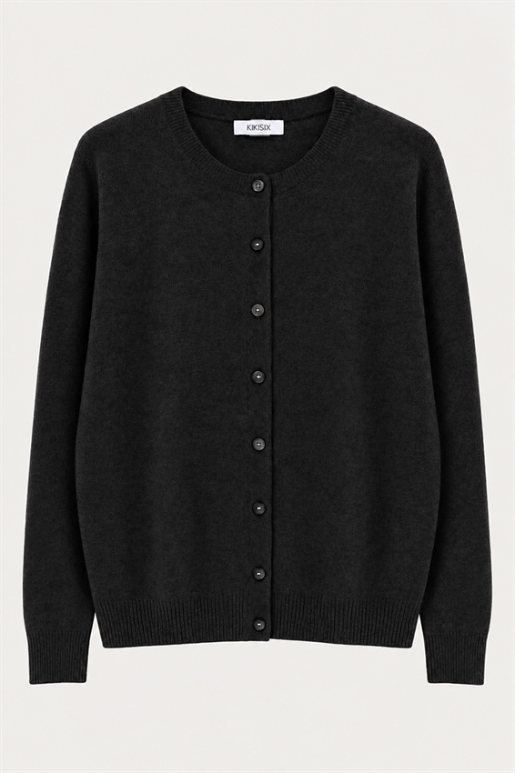 CARDIGAN PARICOLLO MISTO CASHMERE