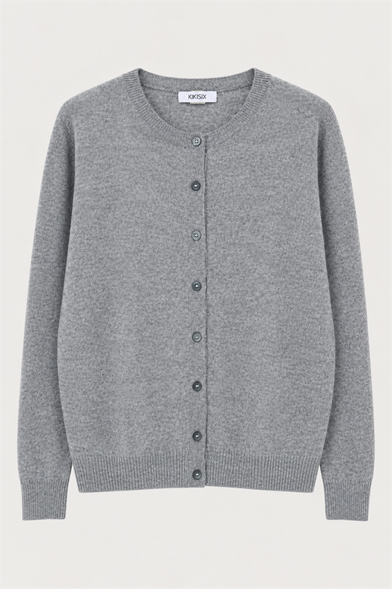 CARDIGAN PARICOLLO MISTO CASHMERE