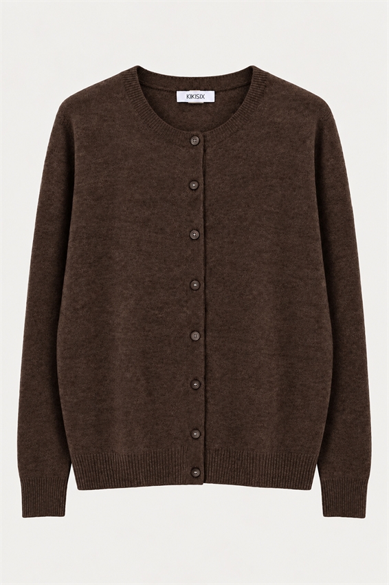 CARDIGAN PARICOLLO MISTO CASHMERE