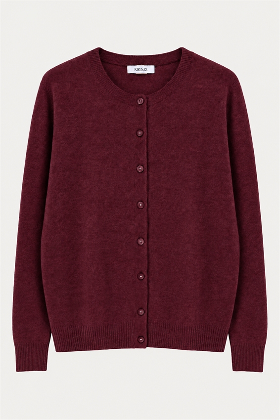 CARDIGAN PARICOLLO MISTO CASHMERE