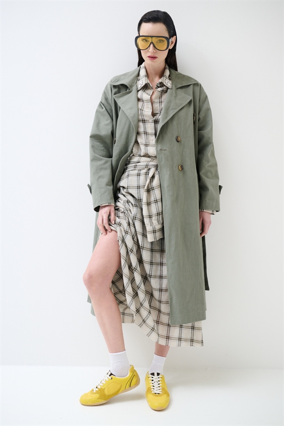 TRENCH OVER DOPPIOPETTO + SPILLA ARMY