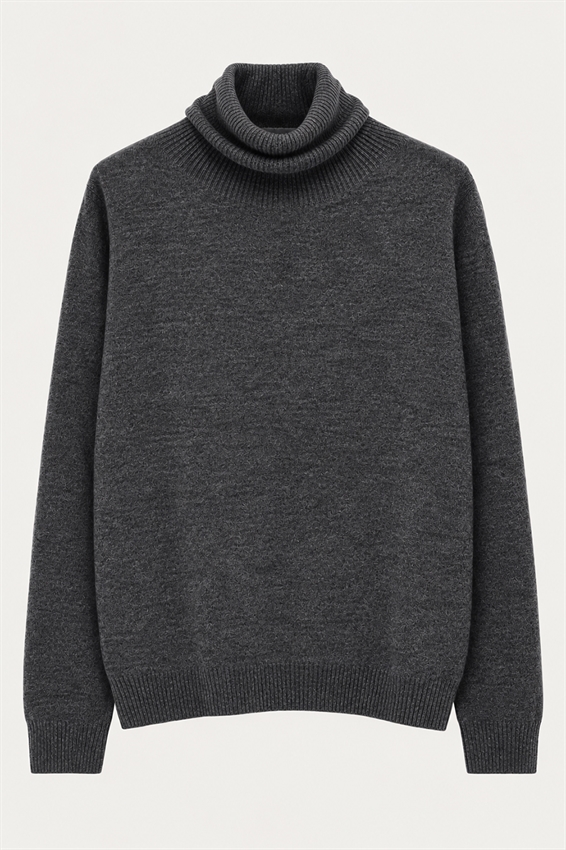 MAGLIA OVER COLLO ALTO MISTO CASHMERE