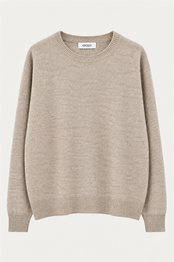 MAGLIA OVER PARICOLLO MISTO CASHMERE
