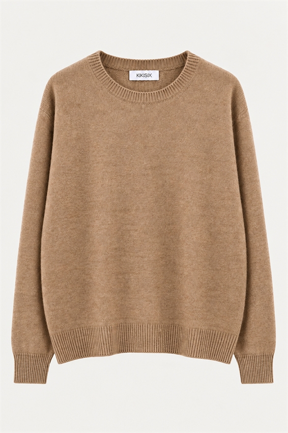 MAGLIA OVER PARICOLLO MISTO CASHMERE