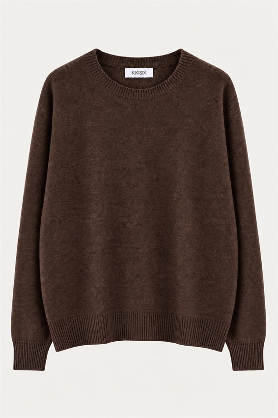 MAGLIA OVER PARICOLLO MISTO CASHMERE