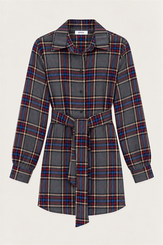 ABITO CORTO CAMICIA CON MANICA