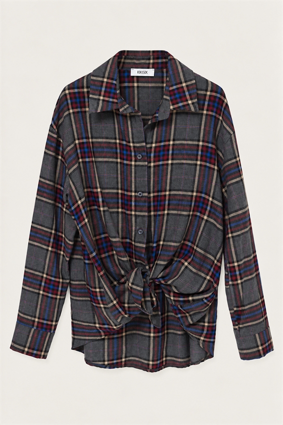CAMICIA OVER CON NODO