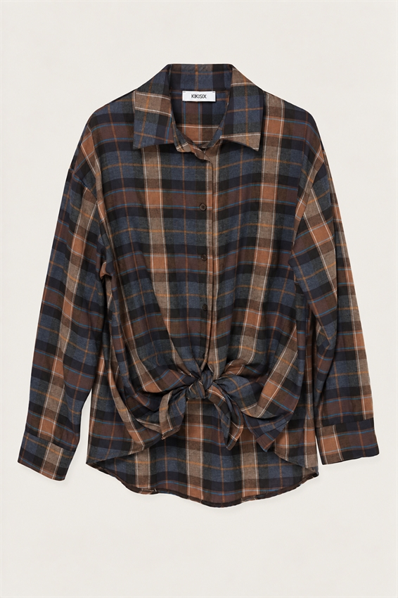 CAMICIA OVER CON NODO