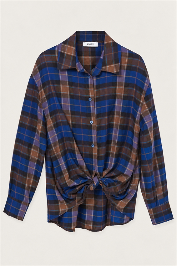 CAMICIA OVER CON NODO