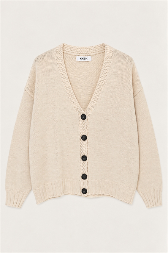 CARDIGAN SCOLLO V OVER