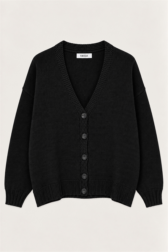 CARDIGAN SCOLLO V OVER